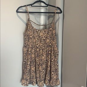 Link pink and blue patterned dress